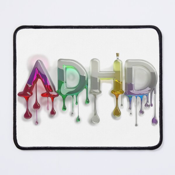 Item preview, The word "ADHD" is made of dripping glass bottles filled with colored liquid.1 designed and sold by My-fake-places.