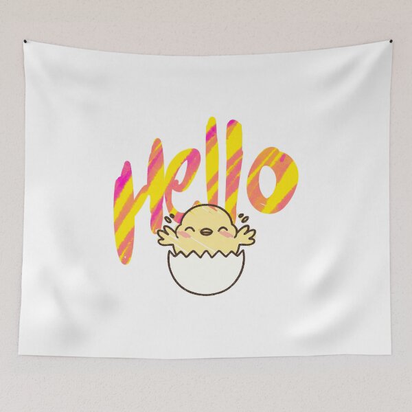 Item preview, Hello, Fresh Beginnings, Futuristic Vibes designed and sold by Colorful-Garden.