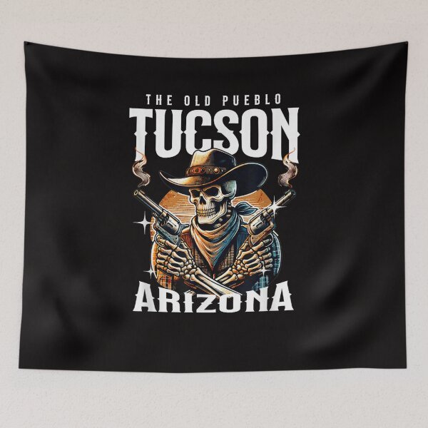 Item preview, The Old Pueblo Tucson Arizona pistol cowboy designed and sold by MythicMosaics.