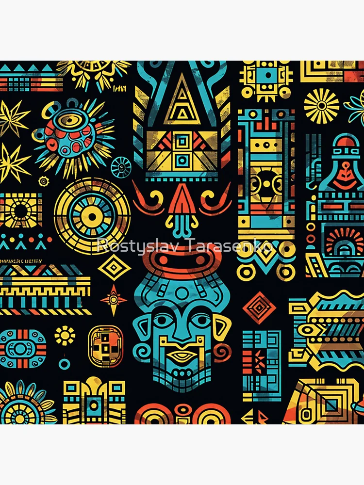 Thumbnail 5 of 5, Coasters (Set of 4), Aztec designed and sold by Rostislav Tarasenko.