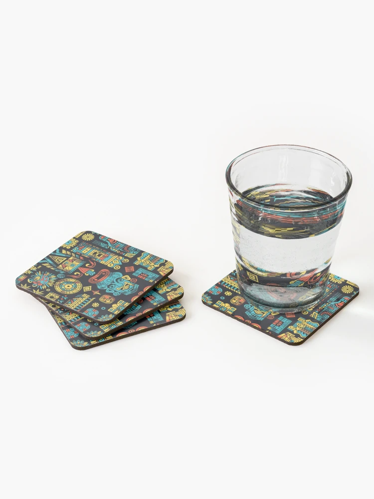 Thumbnail 2 of 5, Coasters (Set of 4), Aztec designed and sold by Rostislav Tarasenko.