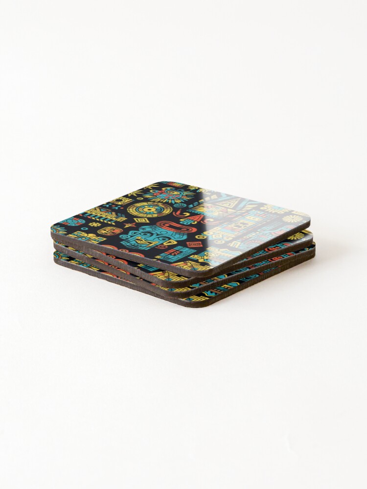 Thumbnail 4 of 5, Coasters (Set of 4), Aztec designed and sold by Rostislav1401.
