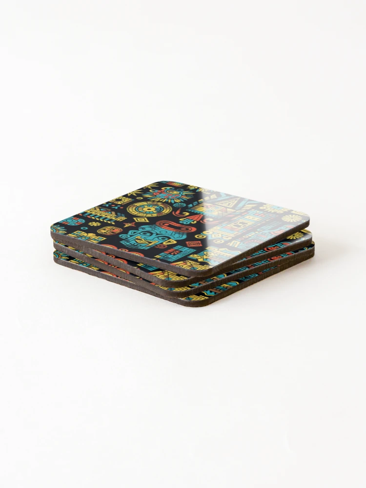 Thumbnail 4 of 5, Coasters (Set of 4), Aztec designed and sold by Rostislav Tarasenko.