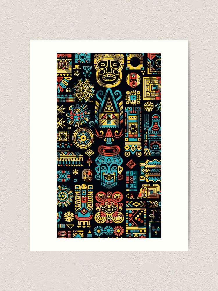 Thumbnail 1 of 3, Art Print, Aztec designed and sold by Rostislav1401.