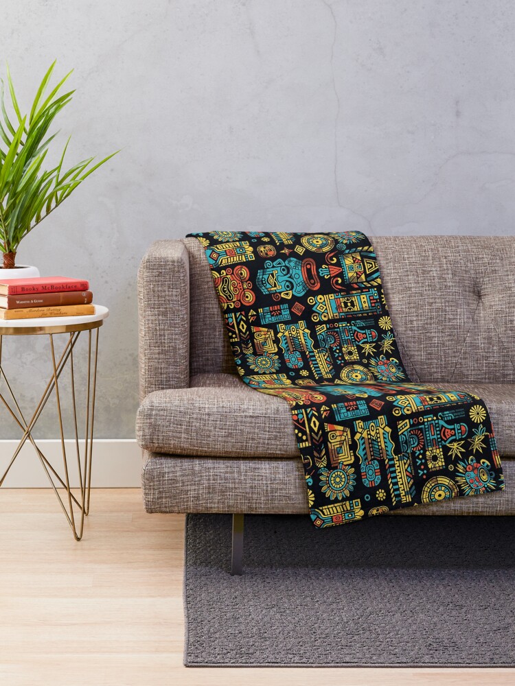 Thumbnail 2 of 6, Throw Blanket, Aztec designed and sold by Rostislav1401.