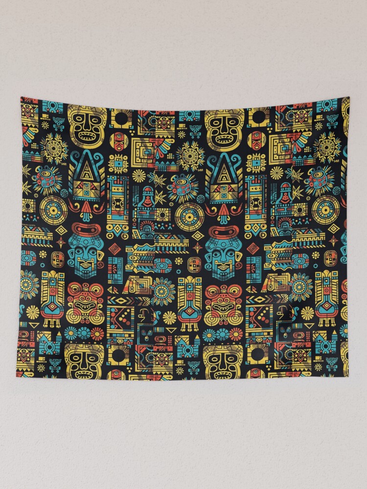 Thumbnail 2 of 3, Tapestry, Aztec designed and sold by Rostislav1401.
