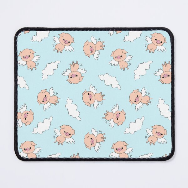 Item preview, Flying piggies on blue designed and sold by QuirkyCraftz.