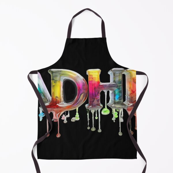 Item preview, The word "ADHD" is made of dripping glass bottles filled with colored liquid.2 designed and sold by My-fake-places.
