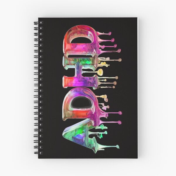 Item preview, The word "ADHD" is made of dripping glass bottles filled with colored liquid. designed and sold by My-fake-places.