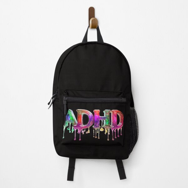 Item preview, The word "ADHD" is made of dripping glass bottles filled with colored liquid. designed and sold by My-fake-places.