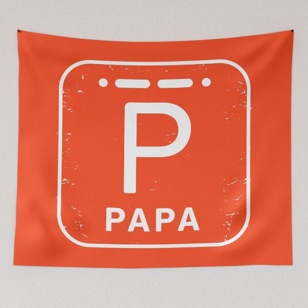 Item preview, NATO phonetic alphabet - Letter P + Morse Code designed and sold by studio838.
