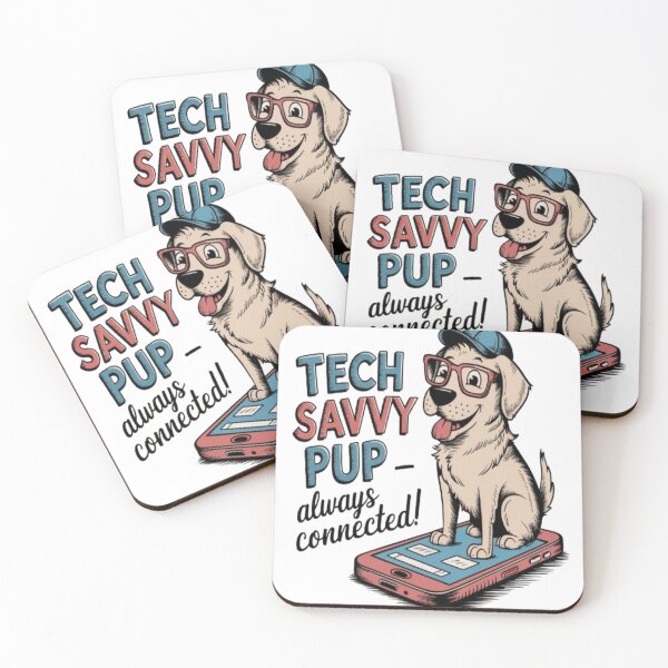 Item preview, Tech Savvy Pup – Always Connected designed and sold by Petpixy.