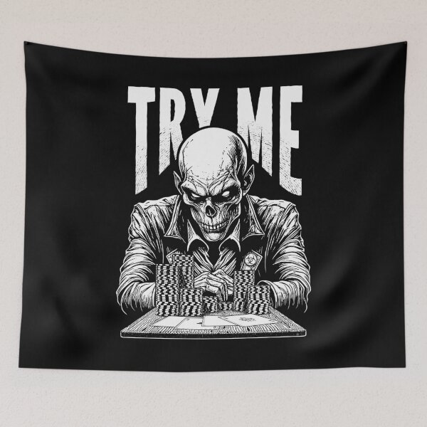 Item preview, Halloween Poker Funny Zombie Player Try Me Four Aces designed and sold by GrandeDuc.