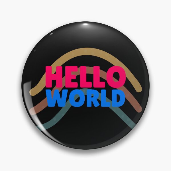 Item preview, Hello WORLD, Fresh Beginnings, Futuristic Vibes designed and sold by Colorful-Garden.