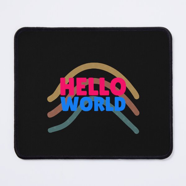 Item preview, Hello WORLD, Fresh Beginnings, Futuristic Vibes designed and sold by Colorful-Garden.