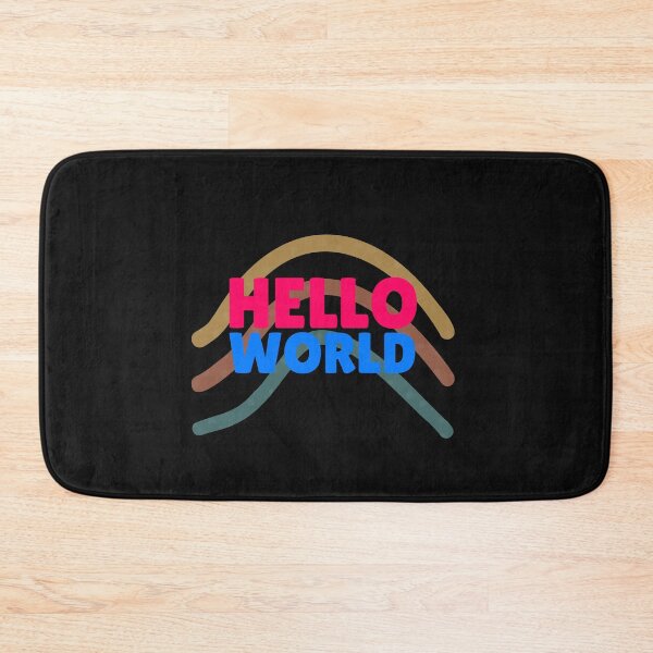 Item preview, Hello WORLD, Fresh Beginnings, Futuristic Vibes designed and sold by Colorful-Garden.