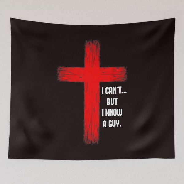 Item preview, I Can't But I Know A Guy Jesus Cross  designed and sold by MythicMosaics.
