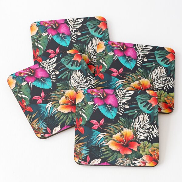 Item preview, Colorful Tattoo Art Dark Tropical Florals 2 designed and sold by Tom-Johnson.