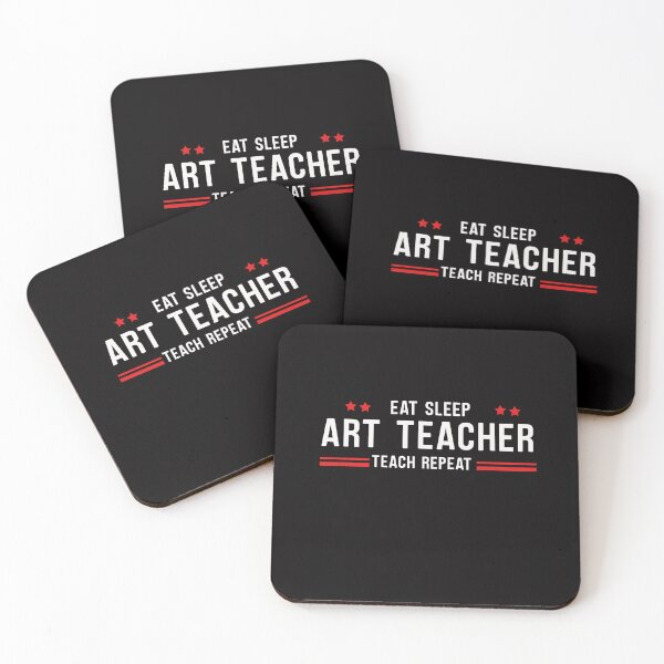 Item preview, ART TEACHER EAT SLEEP TEACH REPEAT designed and sold by ArteeInnovation.