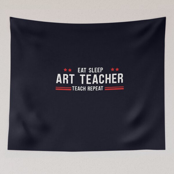 Item preview, ART TEACHER EAT SLEEP TEACH REPEAT designed and sold by ArteeInnovation.