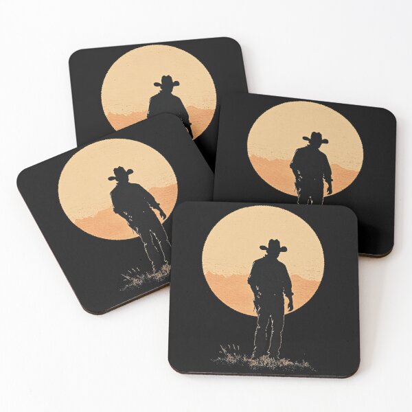 Item preview, Lonely Cowboy at Sunset designed and sold by Quantum Doodle Studio.