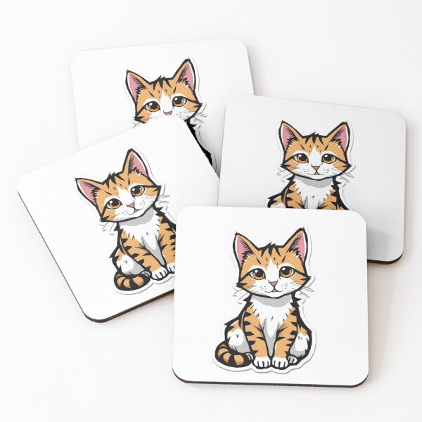 Item preview, Stripey ginger cat designed and sold by DeransDesigns.