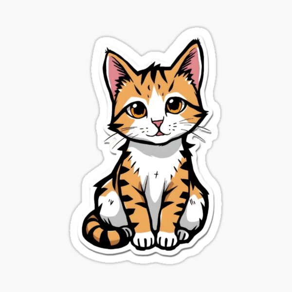 Item preview, Stripey ginger cat designed and sold by DeransDesigns.