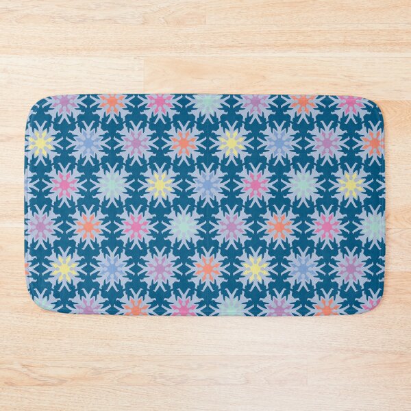 Item preview, Light Blue Paper Doll Chains, Star Pattern on Dark Blue, Papercuts Pattern designed and sold by scome.