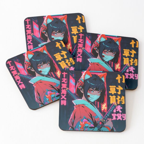 Item preview, Beautiful Japanese Cyberpunk Girl With katana designed and sold by Riziq Abdilah.