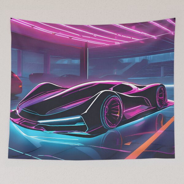 Item preview, Cyberpunk Supercar in Underground Garage designed and sold by papi1998.