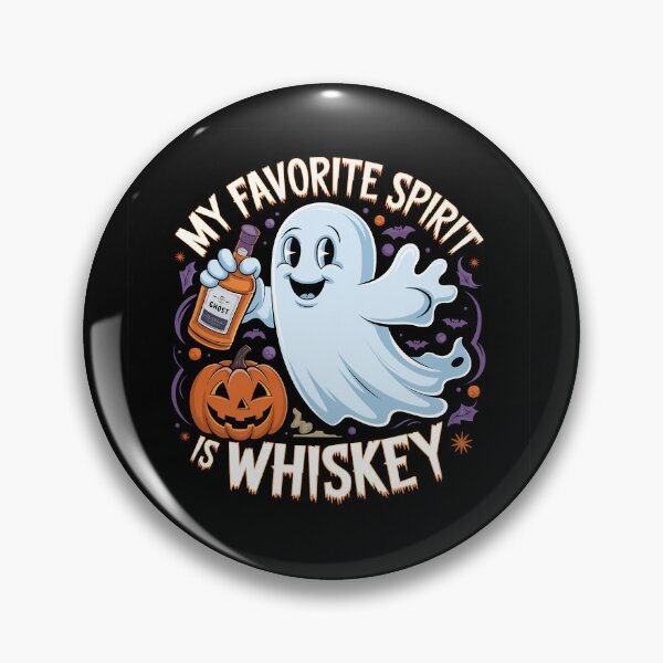 Artikelvorschau, Mein Lieblingsgeist ist Whiskey, Lustige Halloween-Geister entworfen und verkauft von RedCircleArt.