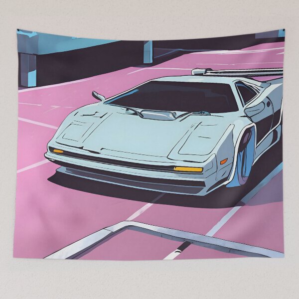 Item preview, Cyberpunk Supercar in Underground Garage designed and sold by papi1998.