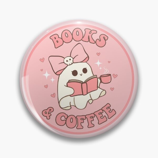 Item preview, Cute ghost reading and drinking coffee  designed and sold by T&C Finesse.