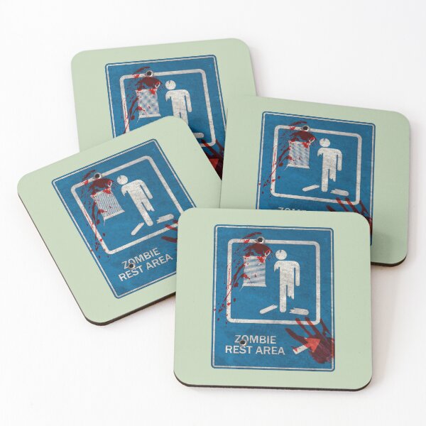 Item preview, Zombie Hospital – Weathered Rest Area Sign Parody designed and sold by andabelart.