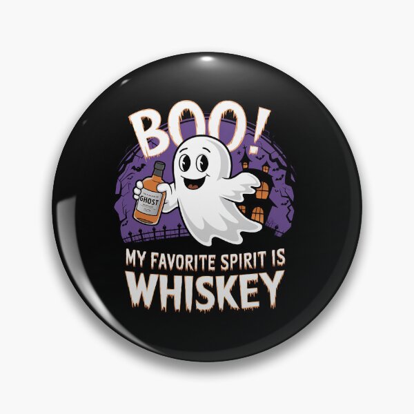 Artikelvorschau, Mein Lieblingsgeist ist Whiskey, Lustige Halloween-Geister entworfen und verkauft von RedCircleArt.
