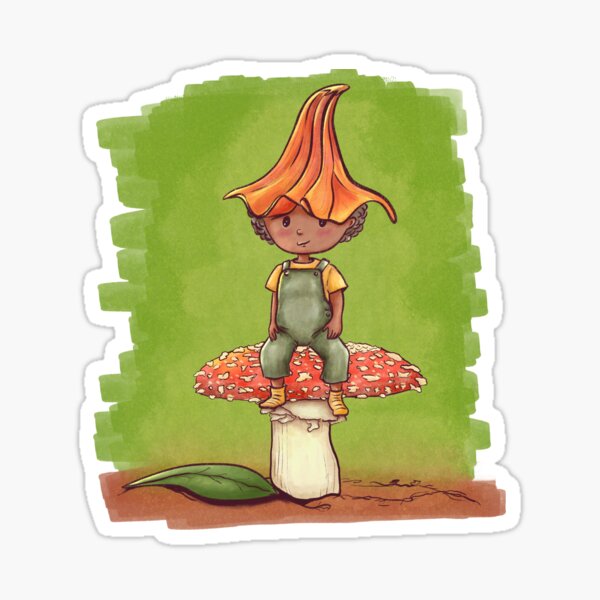 Item preview, Mushroom Gnome designed and sold by Scrabbly Doodles.