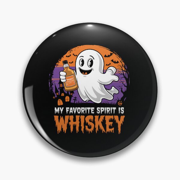 Artikelvorschau, Mein Lieblingsgeist ist Whiskey, Lustige Halloween-Geister entworfen und verkauft von RedCircleArt.