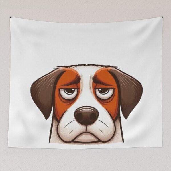 Item preview, perro sarcástico designed and sold by FuzyFriendHaven.