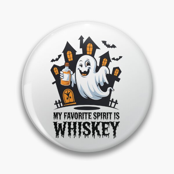 Artikelvorschau, Mein Lieblingsgeist ist Whiskey, Lustige Halloween-Geister entworfen und verkauft von RedCircleArt.