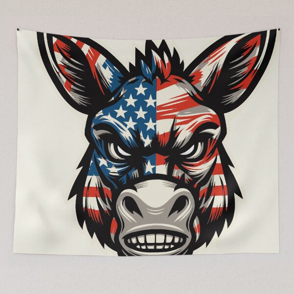 Item preview, Democratic party Donkey designed and sold by 3Tubes.