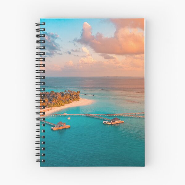 Item preview, Maldives Islands Aerial Sunset Paradise designed and sold by icemanphotos.