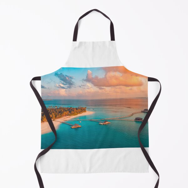 Item preview, Maldives Islands Aerial Sunset Paradise designed and sold by icemanphotos.