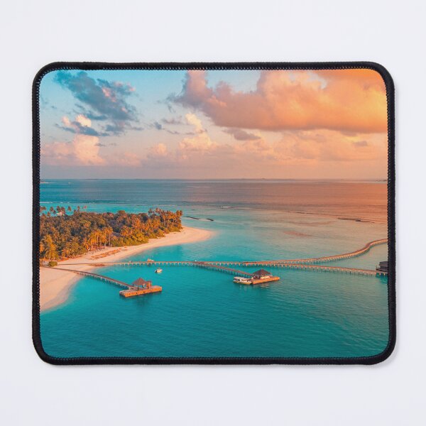 Item preview, Maldives Islands Aerial Sunset Paradise designed and sold by icemanphotos.