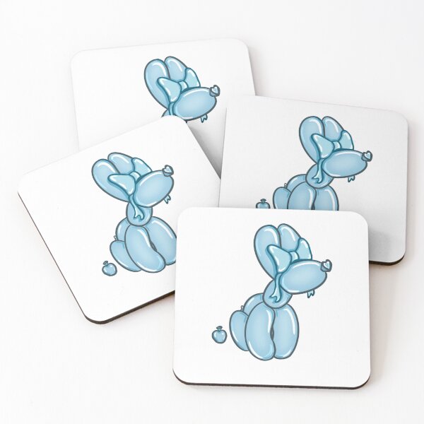 Item preview, Coquette Balloon Dog Pooping in Blue designed and sold by Doodalos.
