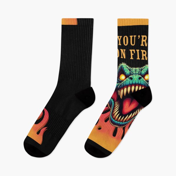 Item preview, Dinosaurs on fire, angry Dinosaurs, funny Dinosaurs designed and sold by WorlDigitalArts.