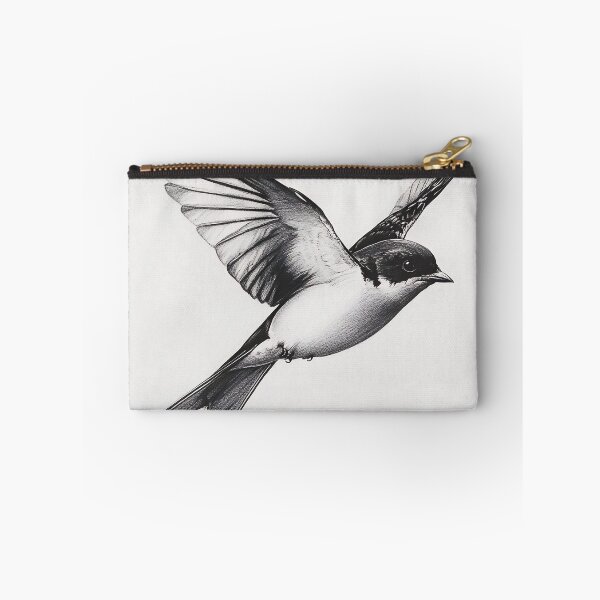 Item preview, Black and White Bird Pencil Drawing designed and sold by Pencil-Art.