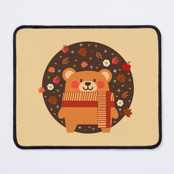 Item preview, Autumn Bliss: Cute Male Bear with Strawberries & Stars designed and sold by Tulip Creators .