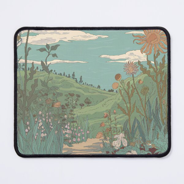Item preview, Retro Cartoon Art Style With Eustoma, Helianthus And Dracaena Flowers designed and sold by pixelplaza.