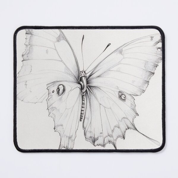 Item preview, Black and white monarch butterfly pencil drawing designed and sold by Pencil-Art.
