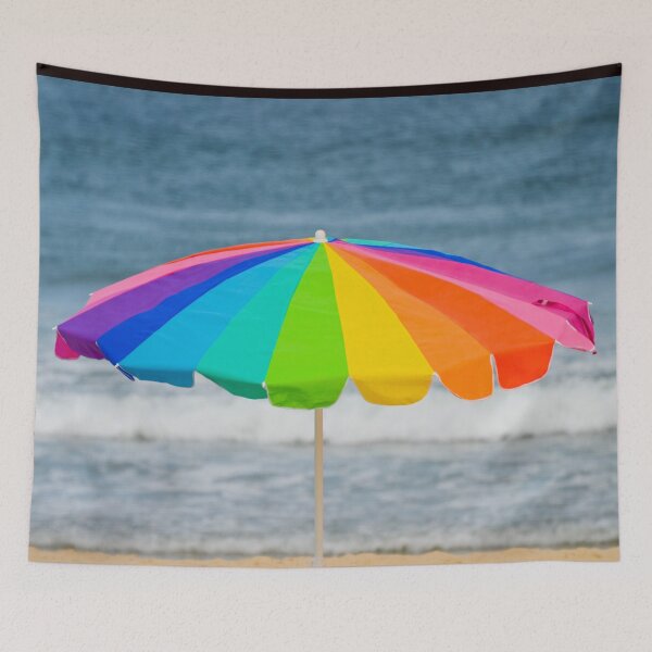 Item preview, Rainbow Beach Umbrella designed and sold by ginawaltersdorf.